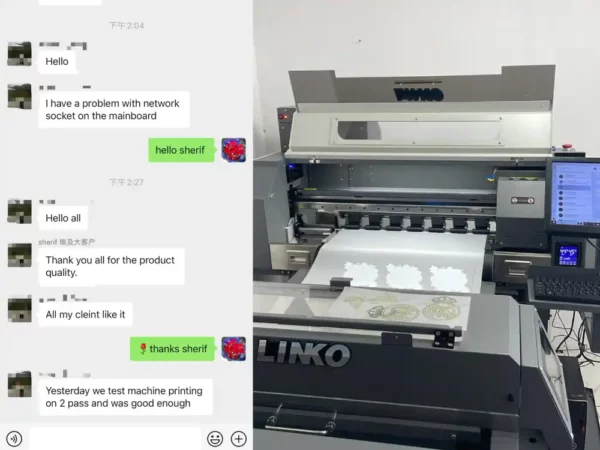 LINKO DTF Printer   Positive reviews from Egyptian customers